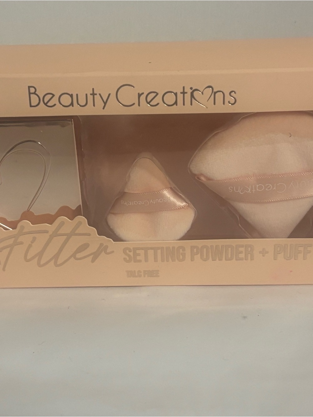 Beauty Creations Setting Powder & Puff Set - Peach